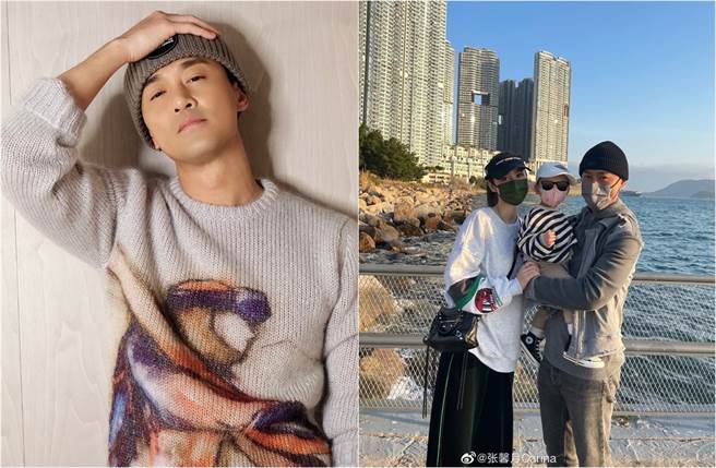 身家惊人的天王林峯，跟模特儿老婆张馨月育有1女，定居香港。(取材自林峯微博、张馨月微博)