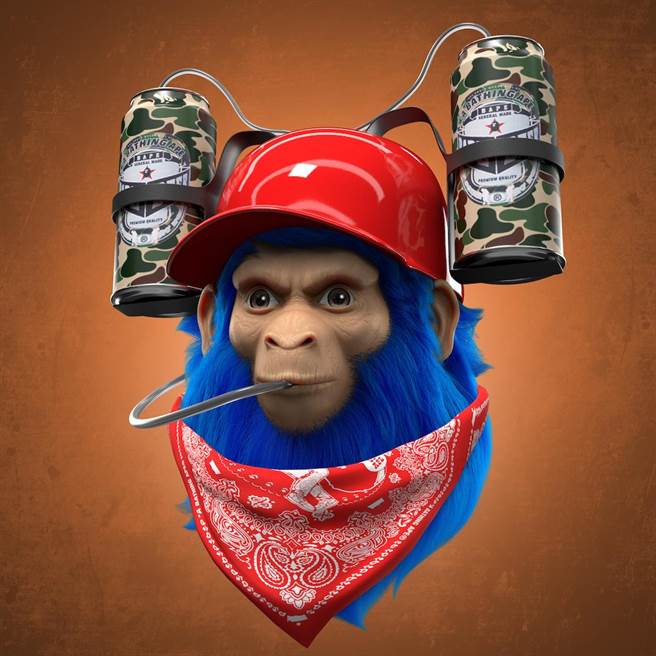 BAPE®推出NFT作品，近日就率先公开BAPE®标志性符号以及部分抢先看图片，「APE HEAD」猿人头形象更有史以来首次以3D的形式展现。（BAPE提供）