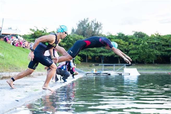 台东国际铁人三项IRONMAN 70.3系列赛事5日起在台东森林公园及活水湖畔登场。（台湾铁人三项股份有限公司提供／蔡旻妤台东传真）