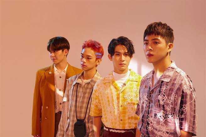 郭宇宸（左起）、林煒傑、林暉閔、黃新皓近來主演新戲《基因決定我愛你》。（達騰娛樂提供）
