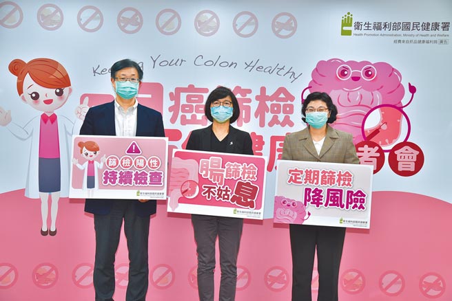 受新冠肺炎疫情影响，去年民眾接受大肠癌筛检的比率较前年低了约1成5，等于约有680位大肠癌患者未被找出。（国健署提供／林周义台北传真）