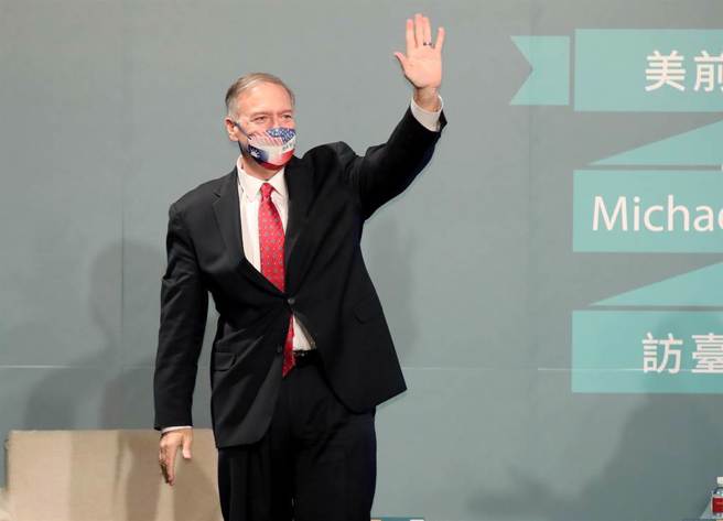 美国前国务卿蓬佩奥来台访问。（郑任南摄）
