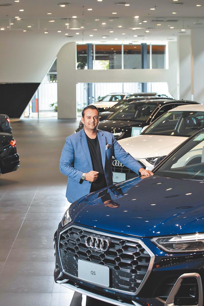 台湾福斯集团暨台湾奥迪总裁安萨瑞曾任职于Audi德国总部及Audi印度区域市场，拥有丰富资歷与经销管理经验。（石智中摄）
