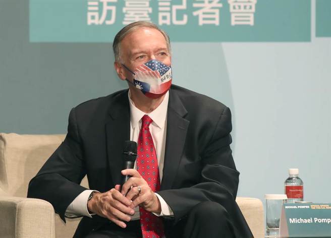 美国前国务卿蓬佩奥来台访问。（郑任南摄）