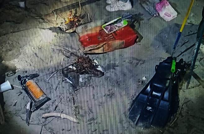 台东2名男子在 富山保育区内违规採捕，海巡人员当场缉获。（第一三岸巡队提供）