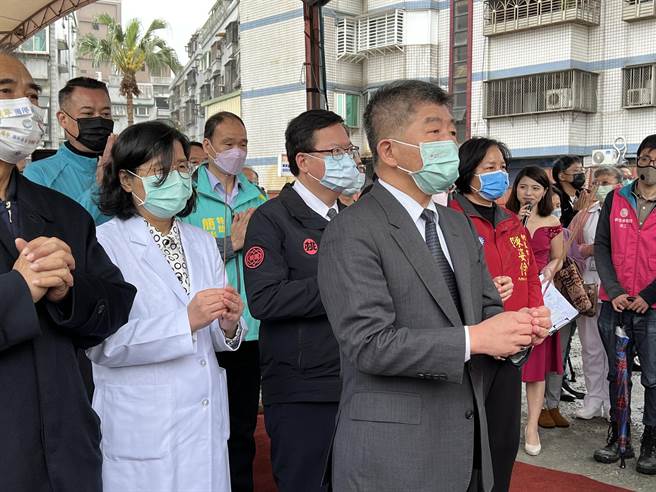 衛福部長陳時中7日出席樂生療養院「都會原住民長照大樓」開工典禮。(蔡依珍攝)