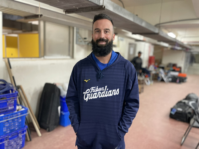 富邦悍將洋投范米特。（毛琬婷攝）