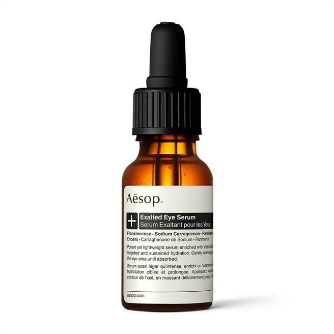 Aesop莹澈眼部精15mL，2950 元。（Aesop提供） 