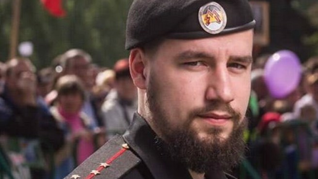 頓內次克的民兵團體「斯巴達營」指揮官弗拉基米爾•佐加(Vladimir Zhoga)。(圖/IAPonomarenko/Twitter )