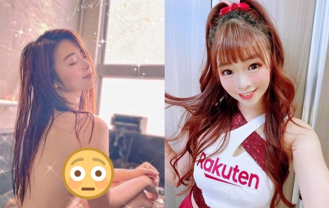 啦啦队女神曲曲公开自己泡汤的辣照。（图／IG@曲曲）