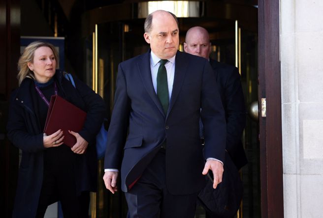 (前)英国国防大臣华勒斯（Ben Wallace）。(图/路透社) 