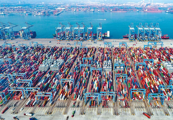 伴随海外需求未明显降温，加上《区域全面经济伙伴关系协定》（RCEP）助力，大陆今年外贸「开局稳」。（新华社）