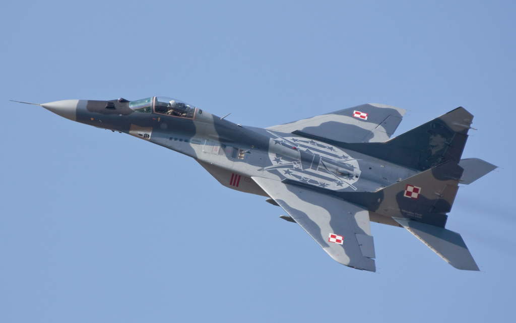 波兰空军的米格（MiG）-29战机。（达志影像/Shutterstock）(photo:ChinaTimes)