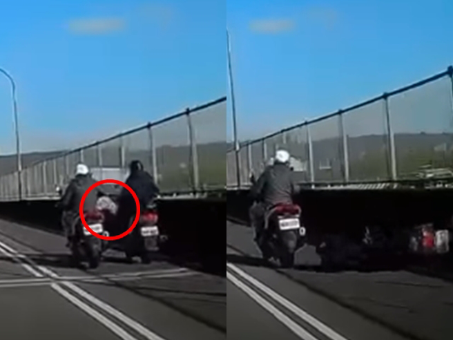 受害者事后出面说明当时他变换车道因车多突剎车，遭对方误认恶意逼车，2人当场吵起来、互飙脏话，最后他就被对方出脚踹倒。（翻摄自脸书「八卦村-行车纪录器影片上传中心」）