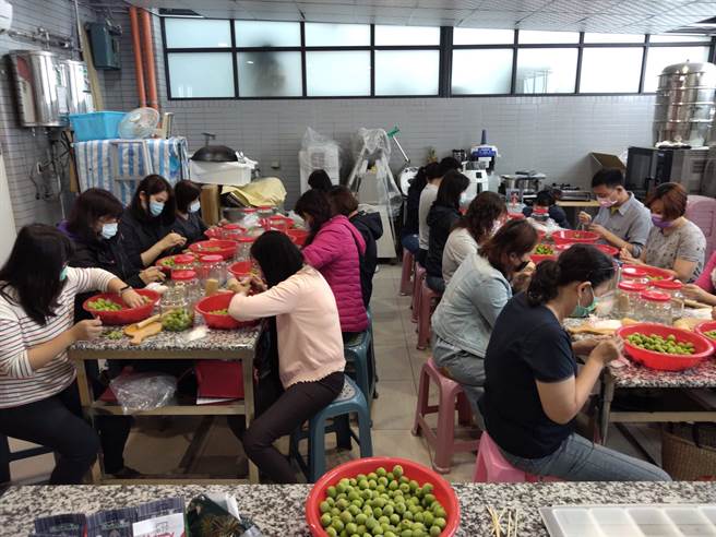 谢雅萱全省四处教做脆梅与梅酒、梅醋，打台南楠西梅岭梅子知名度。（谢雅萱提供／刘秀芬台南传真）