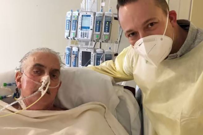 大卫·班奈特是史上首位接受转基因异物种心臟移植的患者。(图/马里兰医学院)