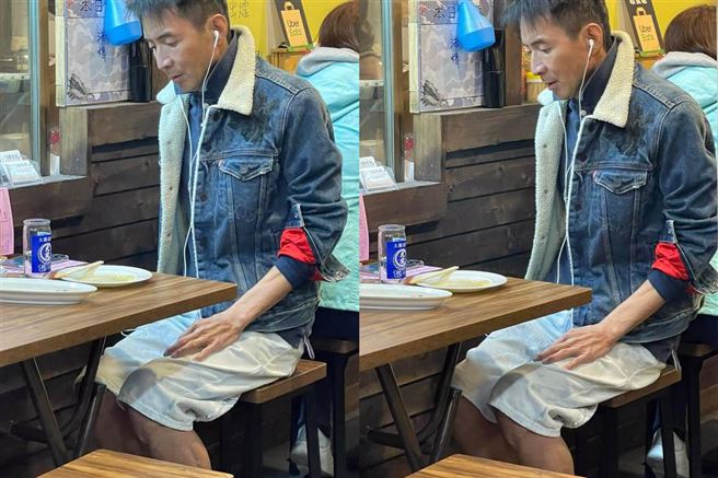 近日有网友在路边巧遇林利。（图／FB@爆废公社）