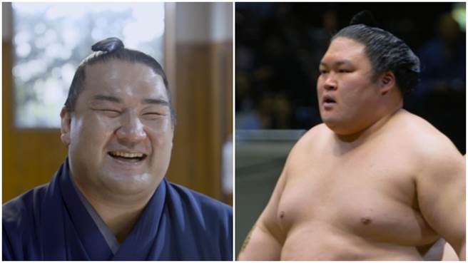 日本相撲力士竜電剛至（左圖）、武隈親方。（台北双喜電影提供）