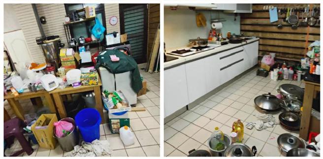 2万带你宜兰垃圾场两日游！民宿满地锅碗+蟑螂尸超吓人
（图／翻摄自脸书／靠北住宿2.0）
