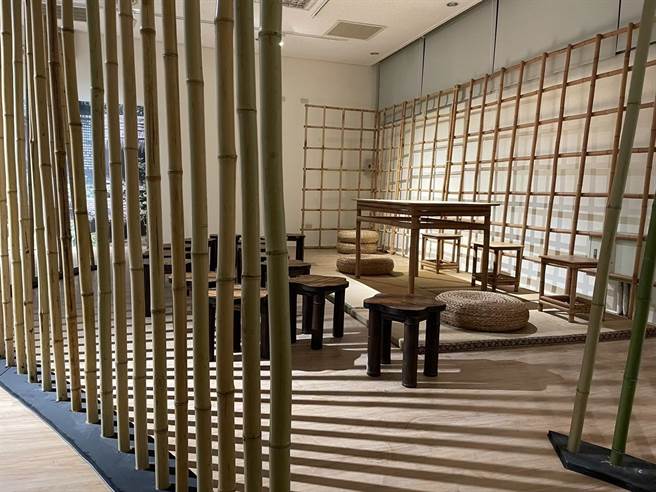 這次展覽以天然素材來營造原住民文化工藝。（工藝中心提供／李京昇苗栗傳真）