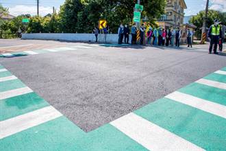 聚焦行人安全 宜蘭擴大設置綠斑馬線