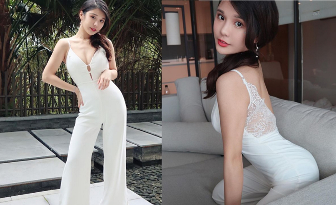 琳妲晒吃早餐美照，前后失守套装性感尺度破表。(图/ 摘自琳妲IG)