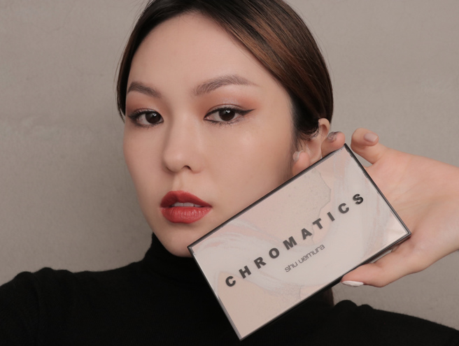 TOM FORD、植村秀、LUNASOL、心機彩妝推出眼影新品，圖中為植村秀時尚大師9色眼影盤冷淡沙漠。（圖／品牌提供）