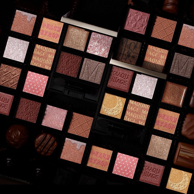 心機彩妝熱戀巧克力拼色眼影。（圖／品牌提供）