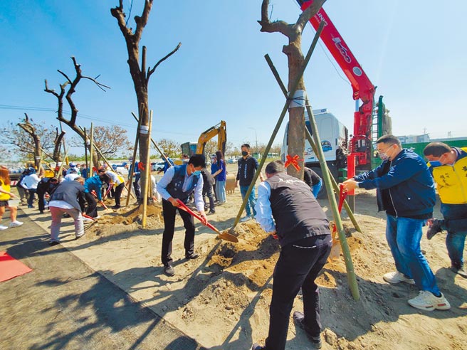 云林县府为安置因公共工程必须移植的行道树或树木，在虎尾高铁特定区一块县有地设置4.5公顷的「树木银行」，这也是全台创举。（周丽兰摄）