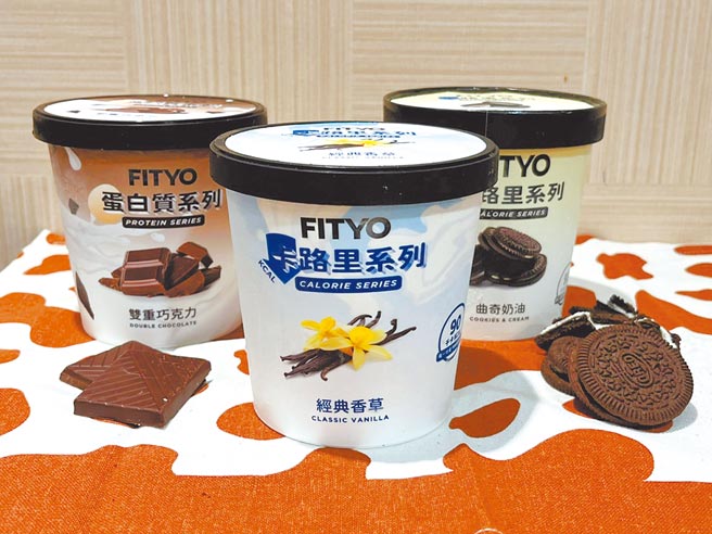 OKmart推出超商獨家冰品，有來自香港的FITYO低卡高蛋白冰淇淋。（OKmart提供）