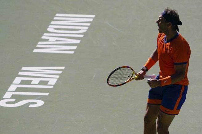 生涯摘下21座网球大满贯金杯的纳达尔。（美联社）