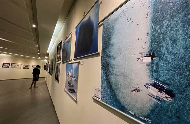 「我们的海～从阿拉伯海到大洋洲」海洋艺文特展，12日于文化处艺文中心开幕。（庄哲权摄）