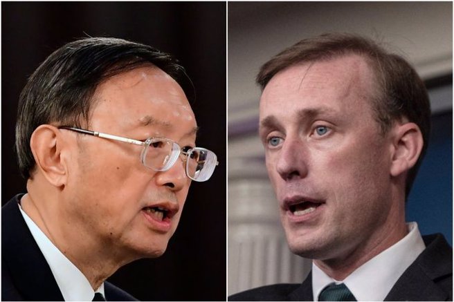 美国国家安全顾问苏利文在罗马与中共中央政治局委员杨洁篪讨论乌克兰局势和双边关系。（图／檔案照）