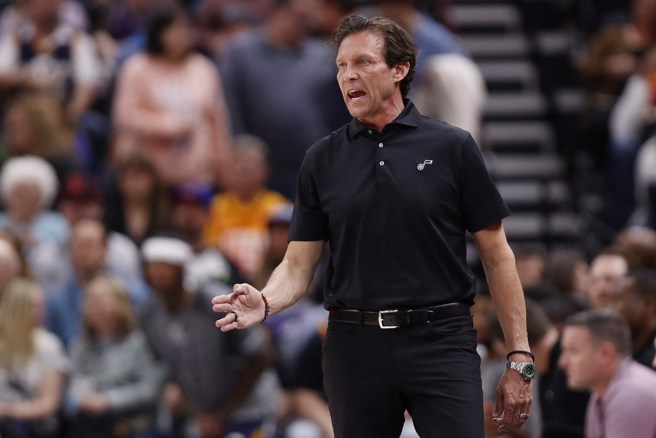 爵士总教练史奈德被《纽约时报》爆料可能成为帕波维奇接班人。(路透资料照)