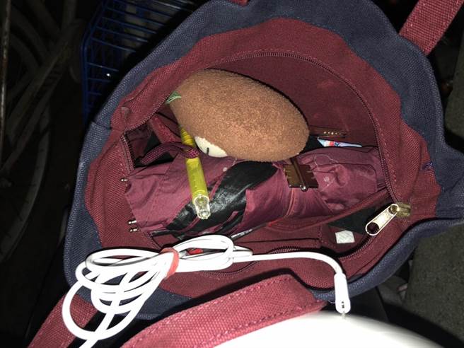 遭抢女子包包(翻摄照片／戴上容新北传真)