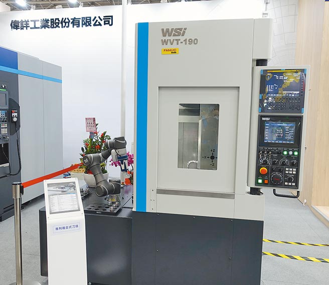 偉詳WVT-190 CNC立式車床。圖／黃俊榮