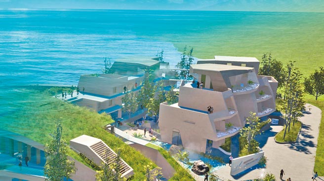 花蓮縣「原住民族山海劇場暨加路蘭廣場」昨開工動土，預計2024年完工，未來將成花蓮觀光重要新地標。圖為示意圖 。（原民會提供）