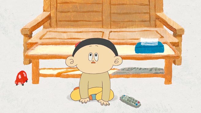 第2届川流影展首奖《这个比较甜》，以动画片讲述男孩与乡下阿妈的故事。（比漾广场提供）