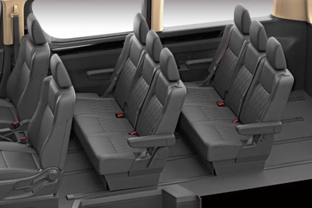 TOYOTA GRANVIA 8人座豪華版2-3-3的8人座椅配置規劃。（和泰汽車提供）