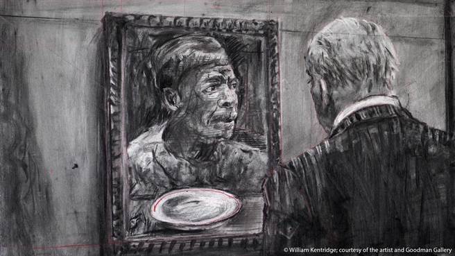 威廉肯特里奇的素描投影系列《城市之深》。（TIDF提供）