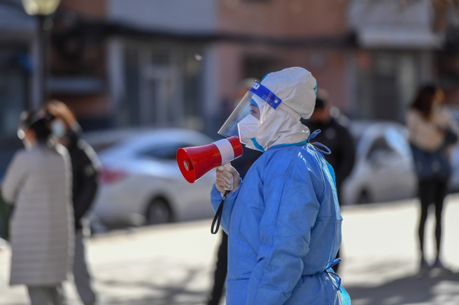 吉林省昨日新增逾3000例本土病例。（新華社）