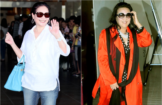 S妈(左)与前婆婆张兰「梅兰组合」经常对外聊大S的事情，让她很崩溃。(中时资料照片)