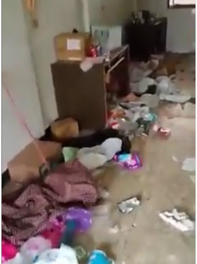 出租房子给学生，家里惨变废墟。（图／翻摄自爆料公社）