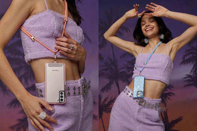 CASETiFY的织绳手机背带套组共有16种不同顏色设计的背带，特别选用亲肤的100%回收编织物料制成，不仅防水抗汗，还能避免皮肤过敏，配备滑动式耐用登山扣，能让手机沿着背带滑动，更方便拿取，双绳式的背带设计最长可达150公分。（CASETiFY提供）