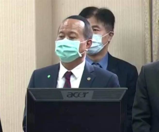国防部副部长柏鸿辉上午在立院国防委员会备询。摘自立院直播。