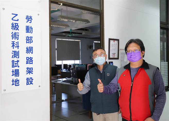育达科大建置「网路架设丙、乙级」检定试场。（育达科大提供／谢明俊苗栗传真）