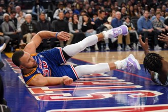 NBA》勇士這下慘了！柯瑞左腳韌帶扭傷歸期未定