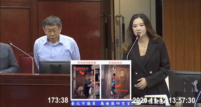 台北市议员应晓薇（右）18日呼吁市长柯文哲（左）骂归骂，还是要超前部署，无需浪费时间打口水战。（摘自应晓薇脸书）