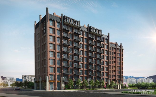 圈粉无数的「力璞机构」，于林口富人别墅区，推出在地少有的电梯大楼「力璞学」。(理财周刊提供)
