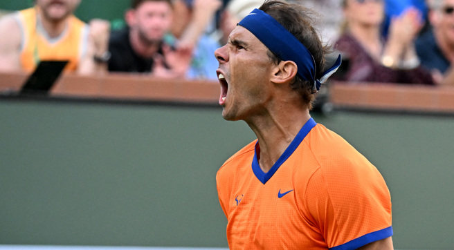 纳达尔本季还未嚐输球滋味(路透社)